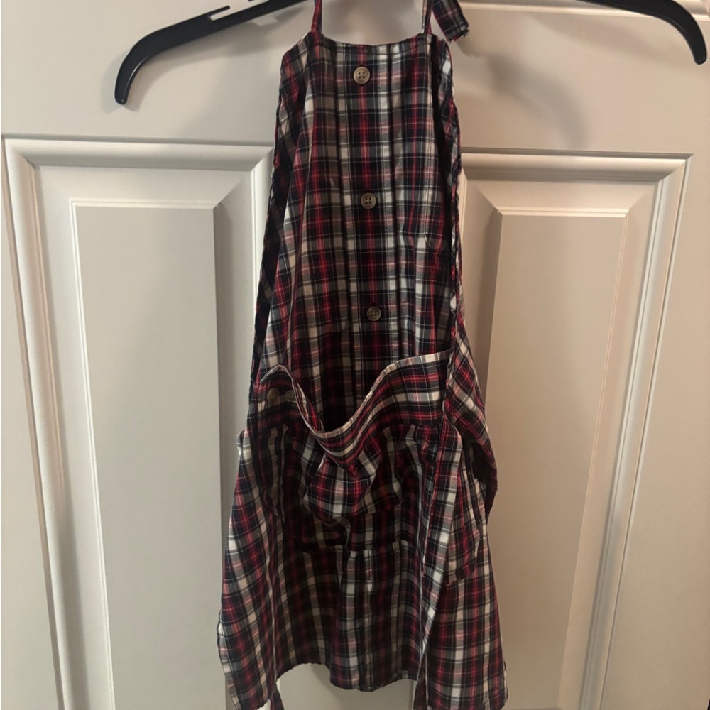 Plaid Halter Apron